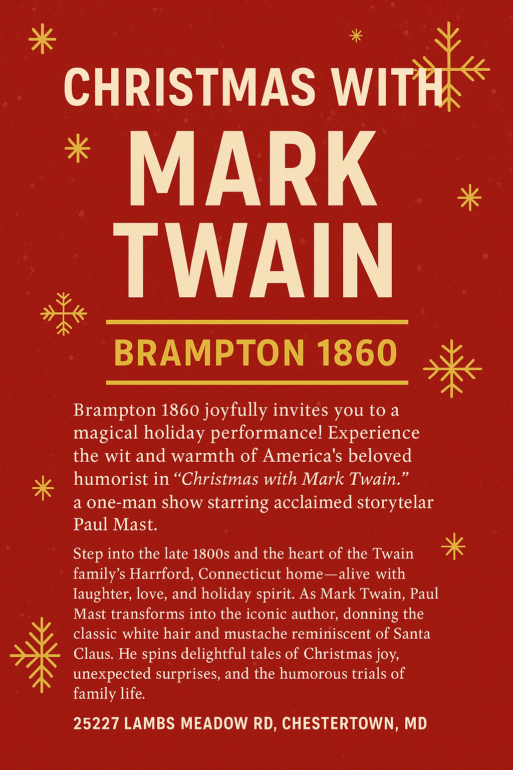 Christmas with Mark Twain at Brampton Inn