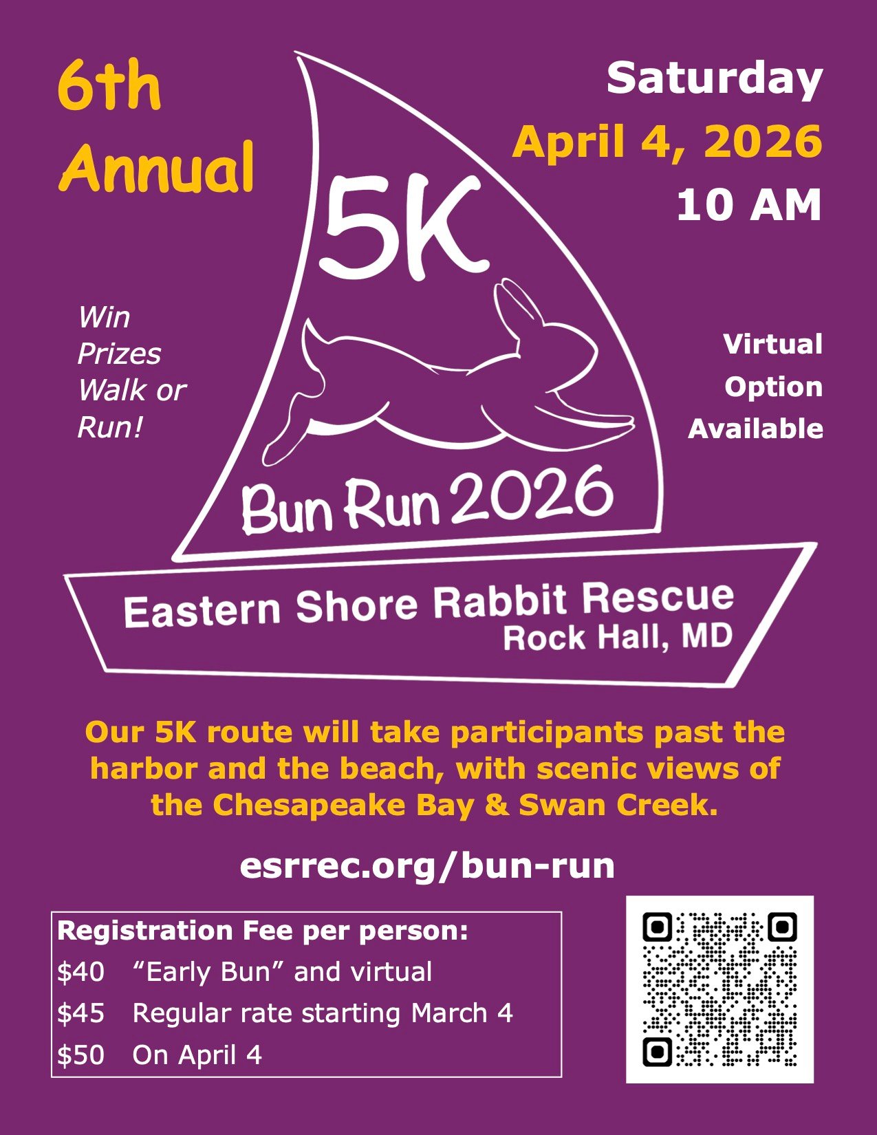 Eastern Shore Rabbit Rescue Bun Run 2026